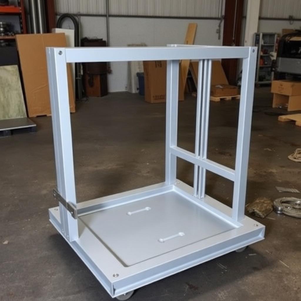 Equipment Skid-Mounted Base Frame — Fabricated, Structural Steel (ISMB / ISMC sections) by VEEPEE Engineers