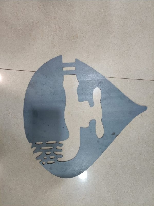 Laser-Cut Water Drop Tap Logo Sign — Décor, Mild Steel (Gray Finish) by VEEPEE Engineers