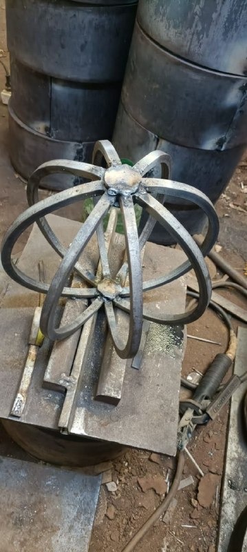 Decorative Welded Steel Sphere Frame — Décor, Mild Steel by VEEPEE Engineers