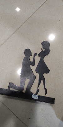 Romantic Proposal Silhouette Desk Decor