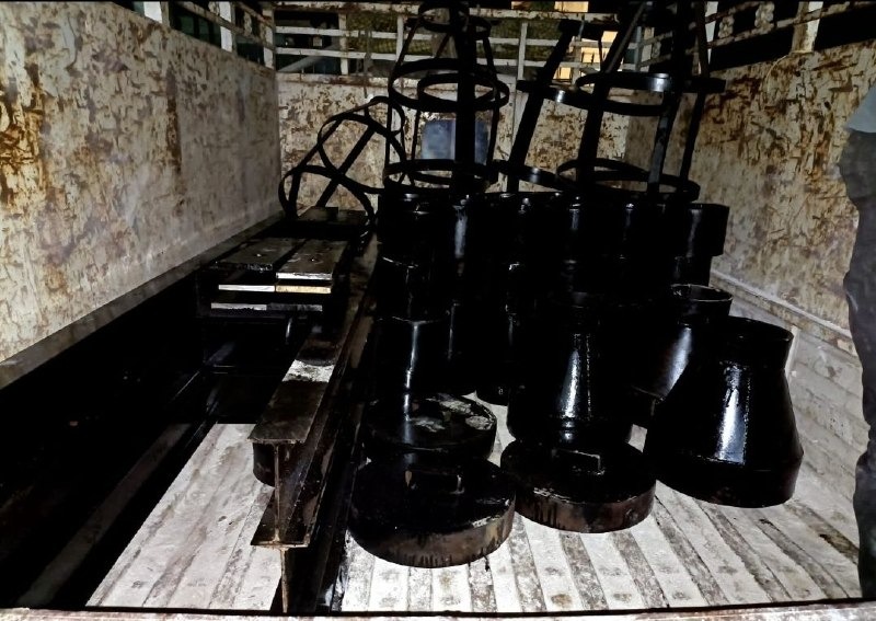 Finished Industrial Pipeline Parts Delivery — Legacy Industrial, Mild Steel (Epoxy Finished) by VEEPEE Engineers