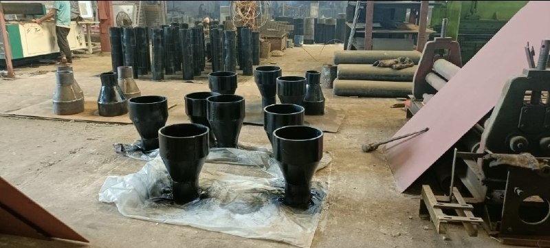 Black-Painted Reducer Couplings — Legacy Industrial, Mild Steel by VEEPEE Engineers