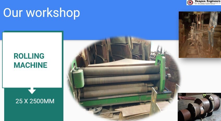Industrial Plate Rolling Services (25 x 2500MM)