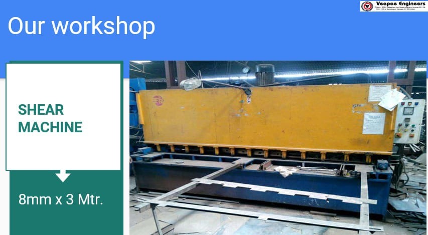 Industrial Hydraulic Plate Shear Machine (8mm x 3m)