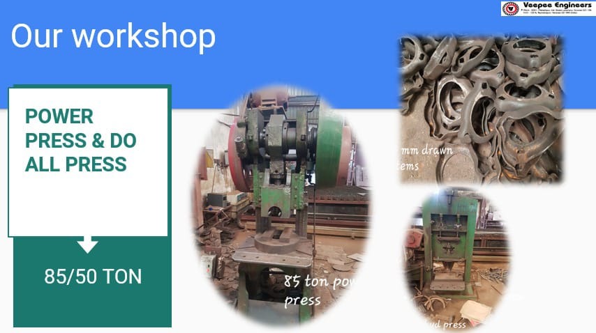 Industrial Power Press Services (85/50 Ton)