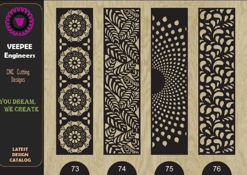 VEEPEE CNC Jaali Design Book Panels — Jaalis & Partitions, Mild Steel / MDF by VEEPEE Engineers