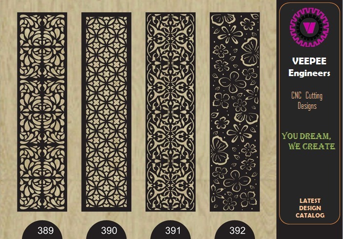 Intricate Floral Jaali Screen (Design 389)