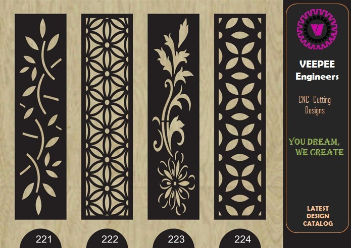 Floral Vine Jaali Screen 221