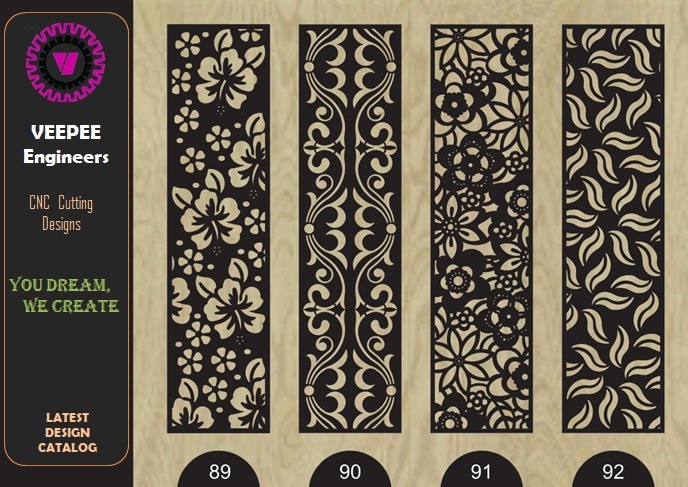 Floral & Ornamental Laser-Cut Jaali Screens