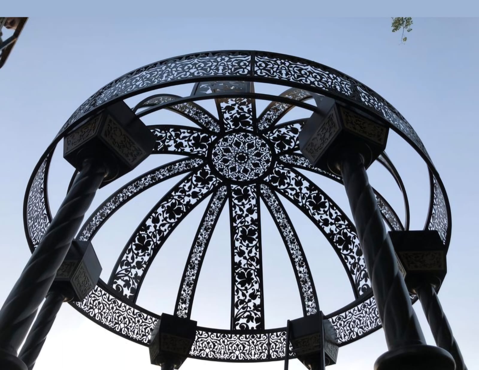 Intricate Floral Dome Pergola