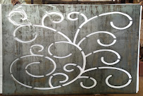 Elegant Swirls Metal Screen