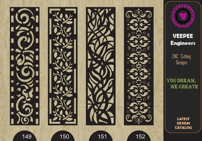 VEEPEE CNC Jaali Design Book Panels — Jaalis & Partitions, Mild Steel / MDF by VEEPEE Engineers