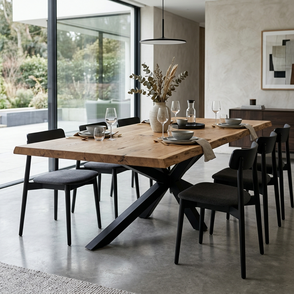 Bespoke Spider-Leg Metal Dining Table Base — Furniture, Heavy-Gauge Structural Steel by VEEPEE Engineers