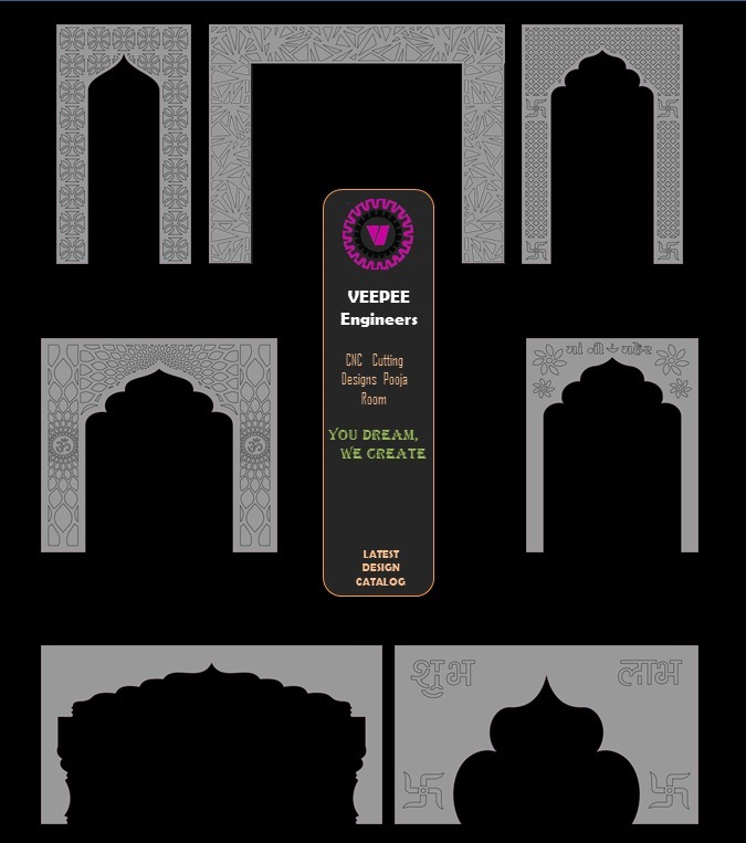 Intricate Pooja Room Archway Designs