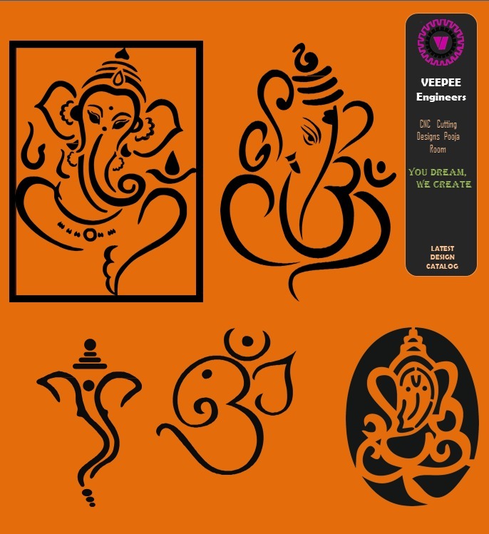 Divine Ganesha Laser Cut Pooja Panels