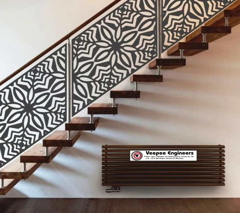 Organic Branch Motif Stair Railing