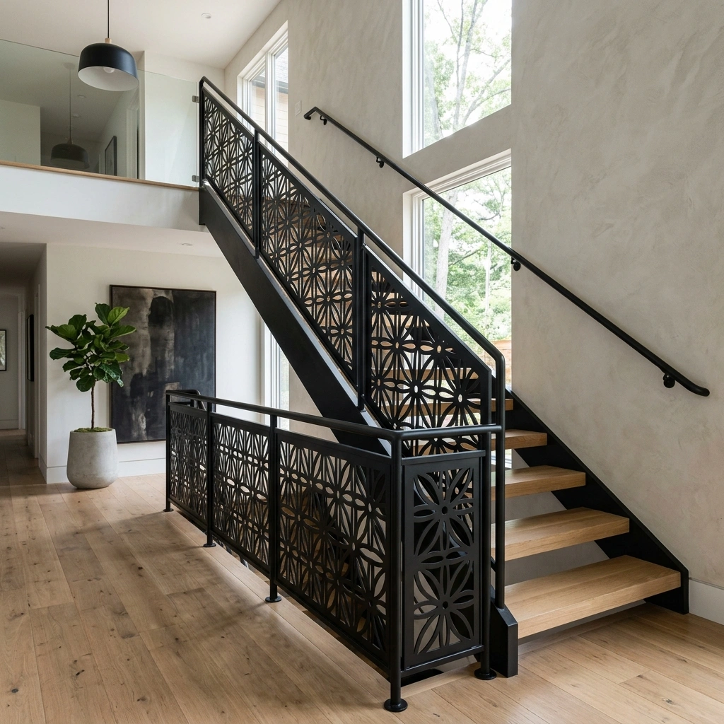Artistic staircase balustrade
