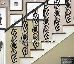 Intricate Leafy Motif Stair Railing Panels — Railings, Mild Steel by VEEPEE Engineers