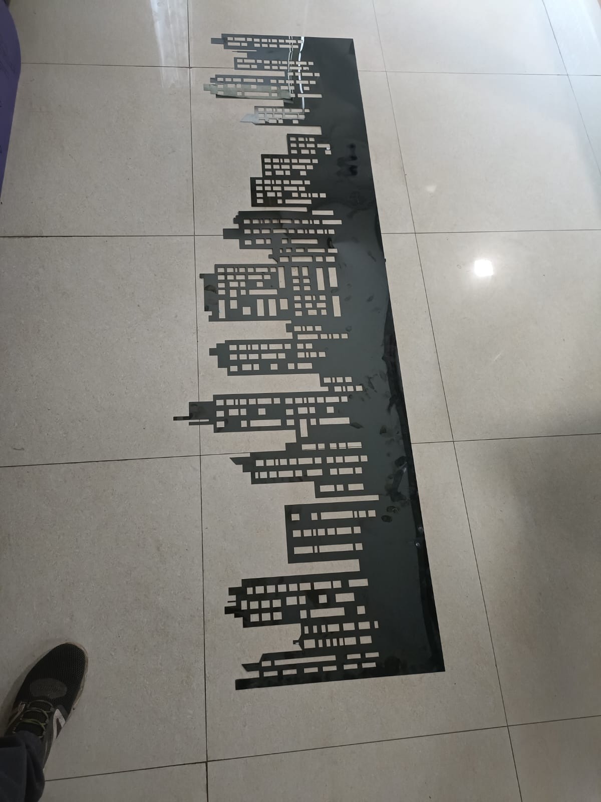 Urban Skyline Silhouette Shadow Art
