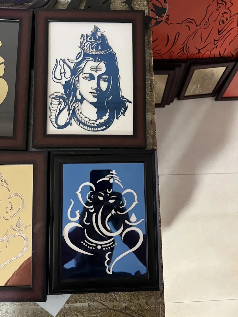 Lord Shiva & Ganesha Laser-Cut Shadow Art Frames — Shadow Art, Various by VEEPEE Engineers