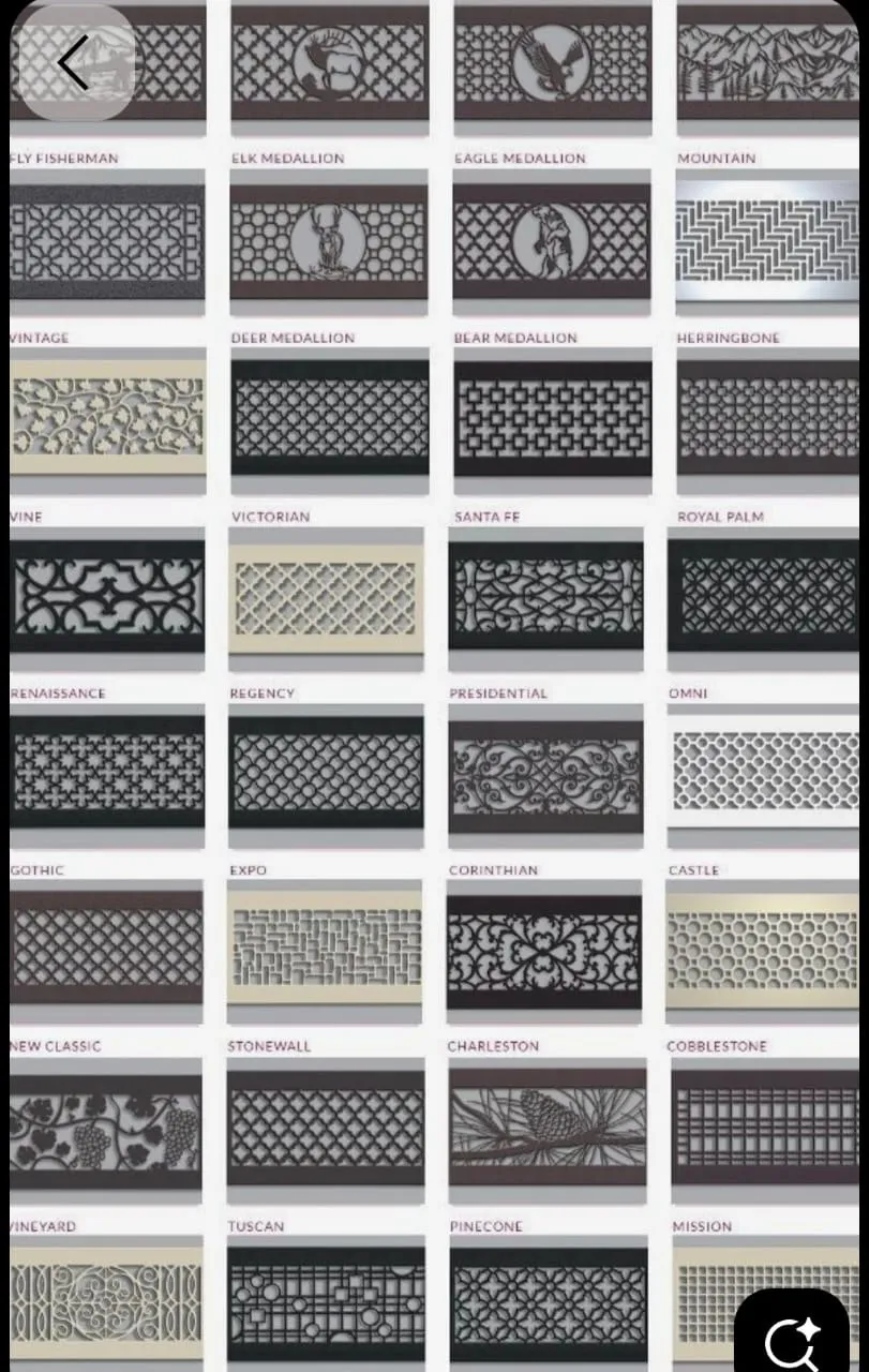 Precision cut ventilation screen